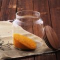 Food Tea Candy Glass Jar With Bamboo Lids